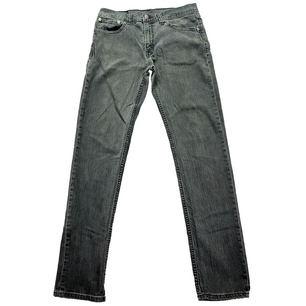 Levi's 511 Tag Sz 32x34 (Fits 31) Men's Black Narrow Leg Jeans Lean Hip